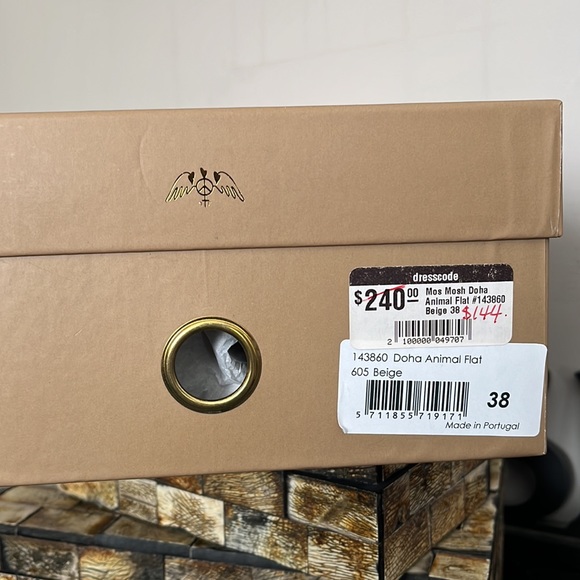 NWT MOS MOSH Doha Animal Print Suede Flat - Size 38 - Picture 12 of 14